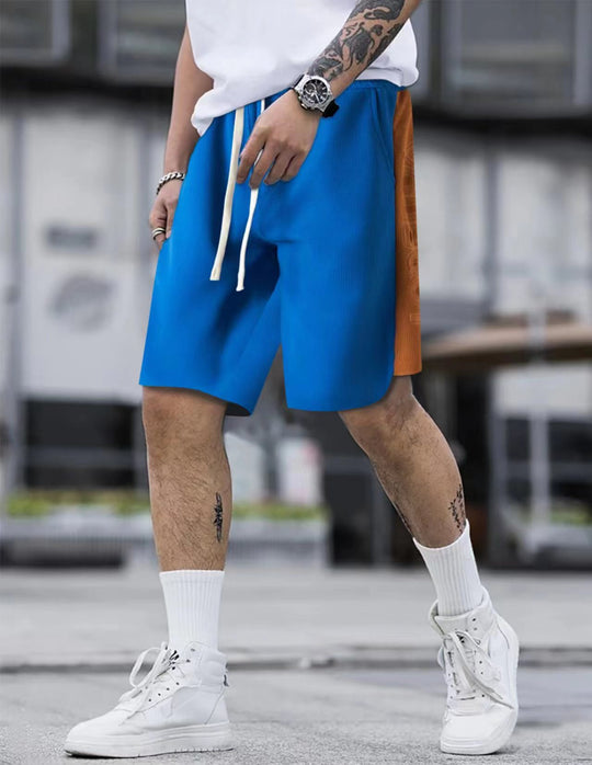 Herren stylische Freizeithose mit atmungsaktiver Struktur und seitlichen Kontraststreifen EB
