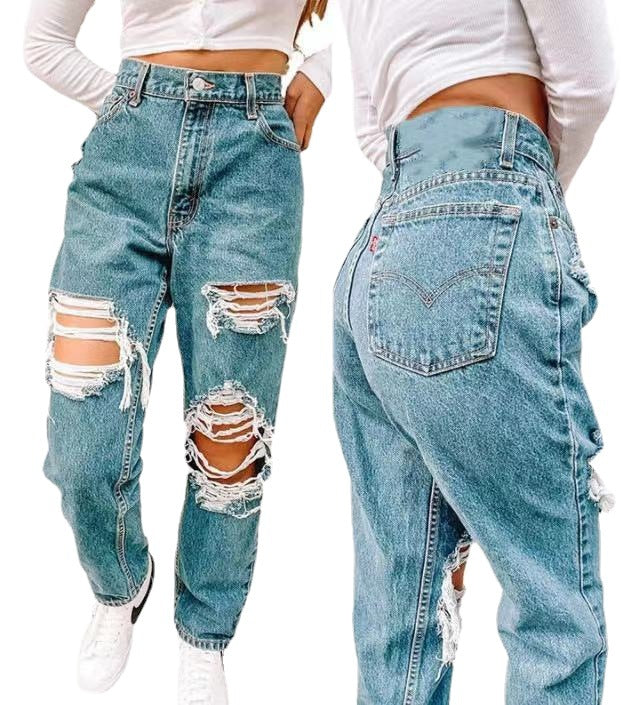 Damen destroyed Jeans EB