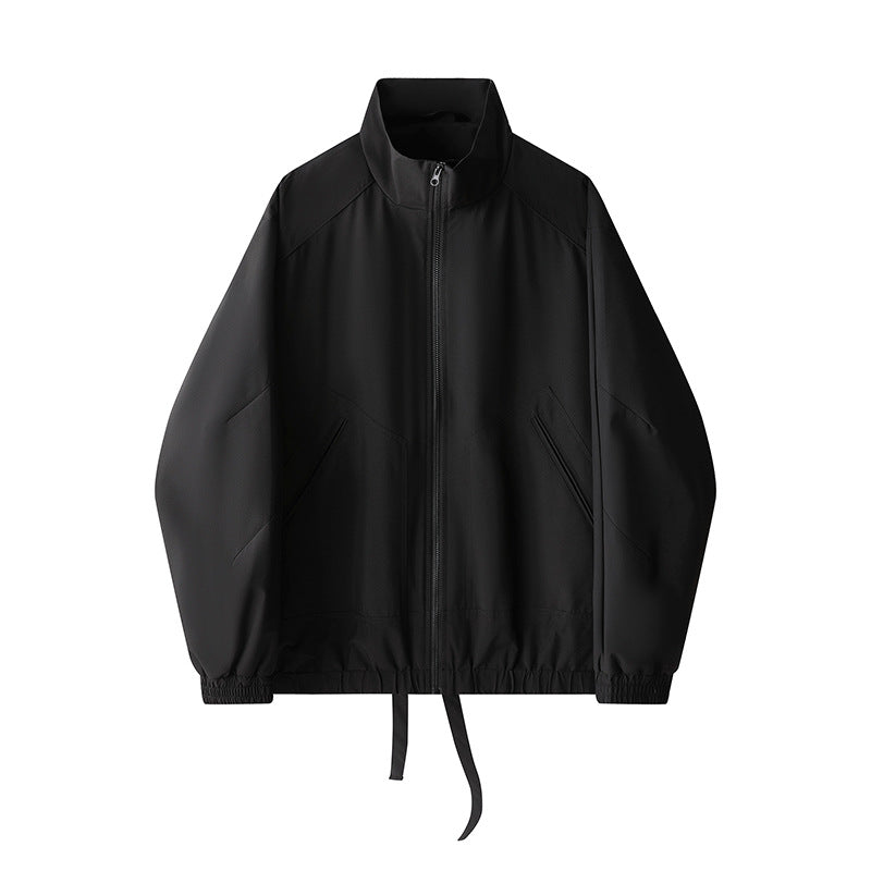 Damen sportliche Übergangsjacke mit hohem Kragen und verstellbarem Bund EB