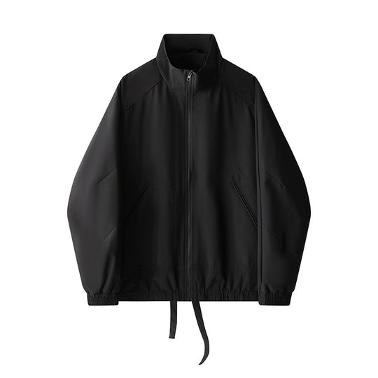 Damen sportliche Übergangsjacke mit hohem Kragen und verstellbarem Bund EB