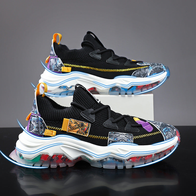 Damen Sportliche Multicolor Sneakers mit innovativer Luftpolster-Technologie EB