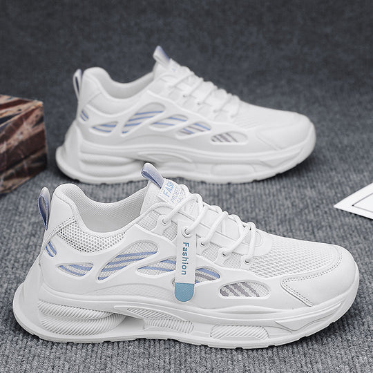 Damen Sportliche Leichtgewicht Sneakers mit atmungsaktivem Mesh-Obermaterial und dämpfender Sohle EB