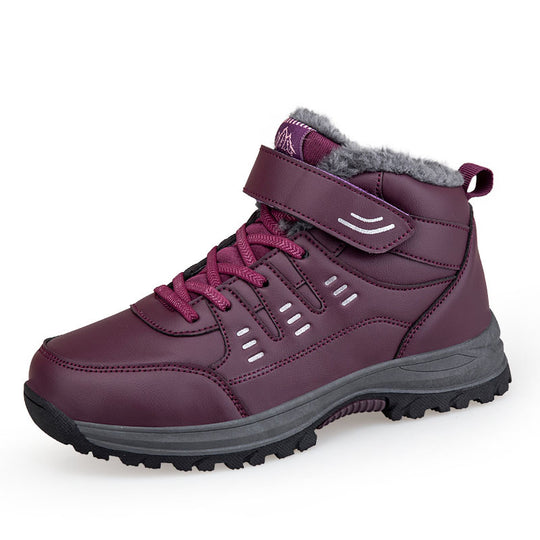 Damen Winterfest und isolierte Wanderboots mit Klettverschluss EB