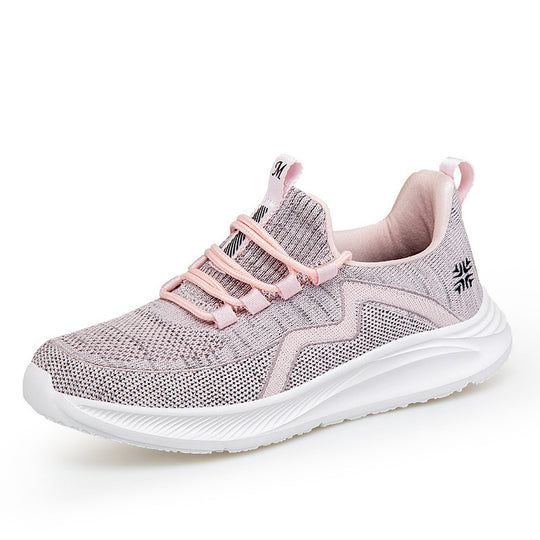 Damen nan atmungsaktiver Strick-Sneaker mit Memoryschaum Innensohle und stoßdämpfender EVA-Zwischensohle EB