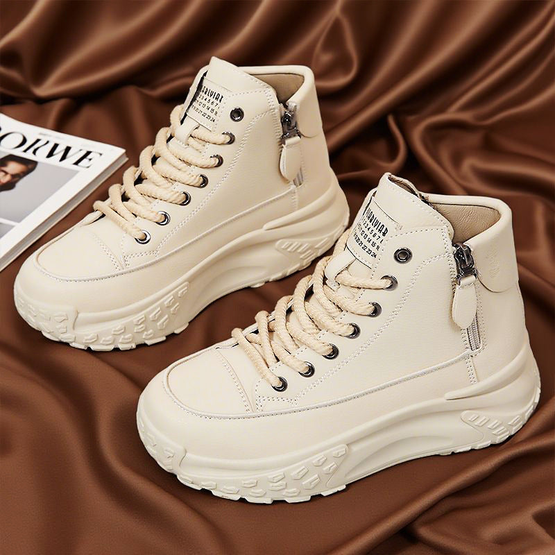 Damen Hochwertige Sneaker mit innovativer Schnürtechnik und Reißverschluss EB