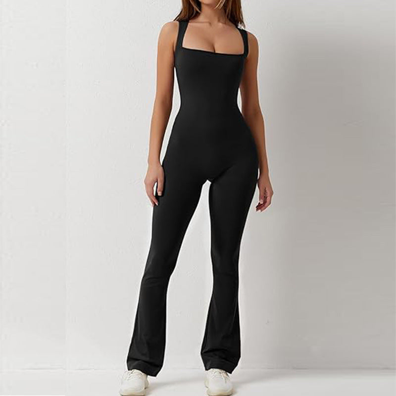 Damen Fitness-Jumpsuit mit figurbetontem Schnitt EB