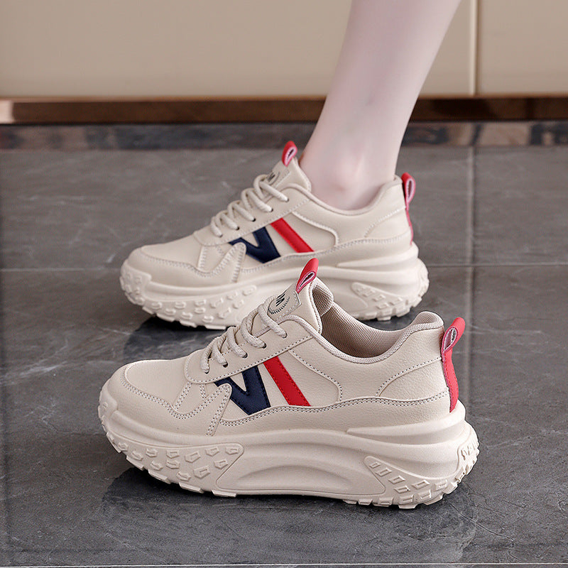 Damen Chunky Sneakers mit atmungsaktiver Oberflächenstruktur und dämpfendem Komfort EB