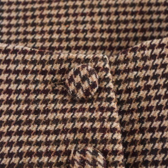 Damen Weste mit elegantem Karomuster und Knopfdetails EB