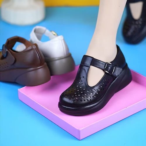Damen Komfortable und atmungsaktive Clogs mit elegantem Riemchen-Design EB