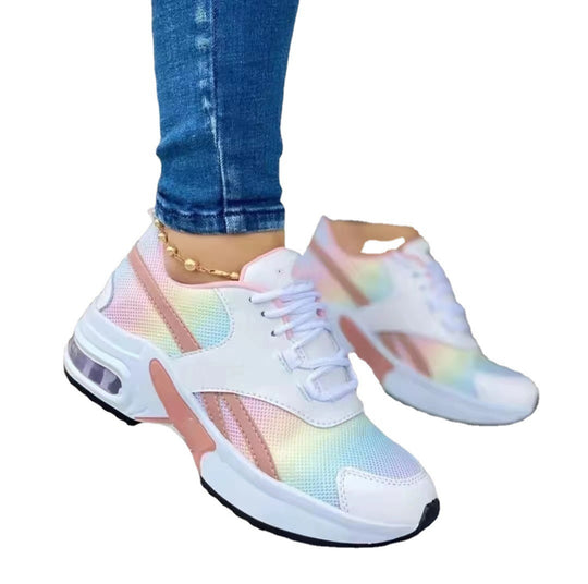 Damen Sportliche Sneakers mit dämpfender Sohle und atmungsaktivem Obermaterial EB