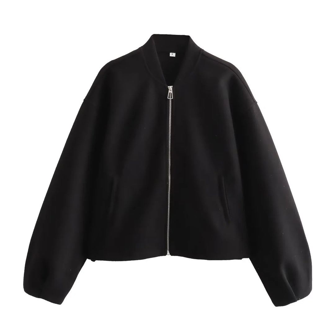 Damen Fleecejacke mit modernem Stehkragen und praktischen Taschen EB