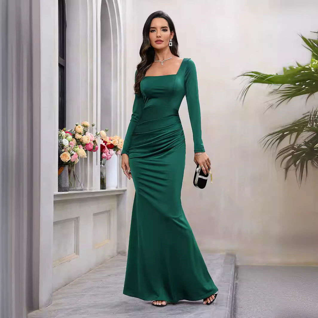 Damen Elegantes Oberteil mit langem Arm und figurformendem Schnitt EB