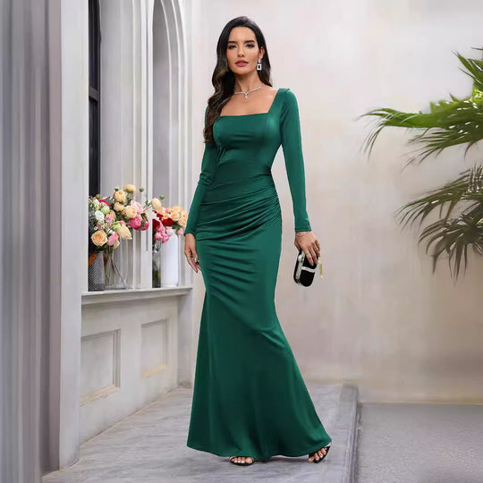 Damen Elegantes Oberteil mit langem Arm und figurformendem Schnitt EB