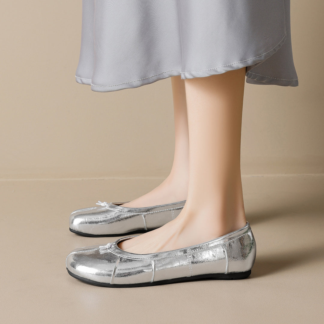 Damen Ballerinas mit komfortabler Passform und schickem Schnürdetail EB