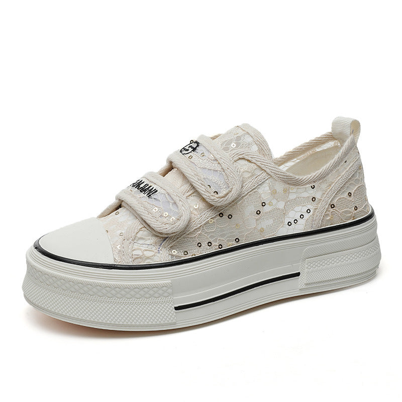 Damen Sneakers mit Klettverschluss und modischem Design EB