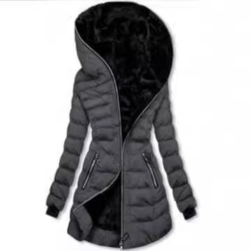 Damen Kapuzenjacke mit warmem Innenfutter EB