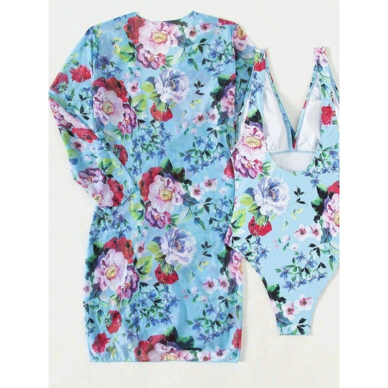 Damen Strandoveralls mit floralem Design und leichtem Material EB