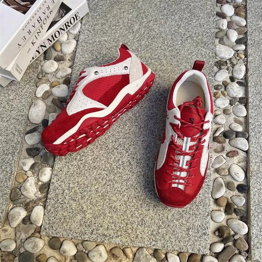 Damen Sportliche Freizeitschuhe mit atmungsaktivem Mesh-Obermaterial und rutschfester Sohle EB