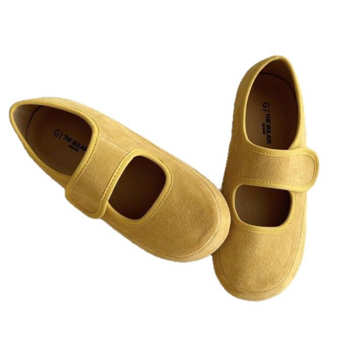 Damen bequeme Slipper mit praktischem Klettverschluss und weicher Sohle EB