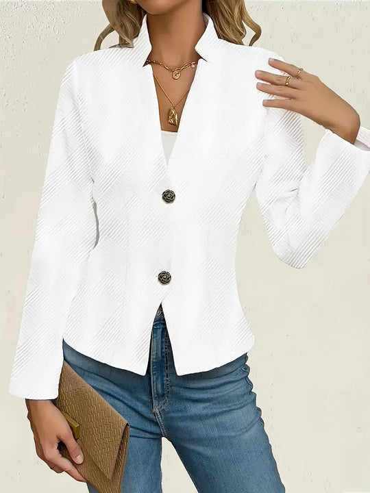 Damen Taillierte Blazerjacke mit elegantem Schnitt und Knopfdetails EB
