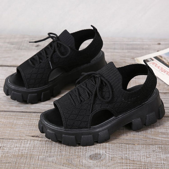 Damen Sportliche Sandalen mit atmungsaktivem Obermaterial und rutschfester Sohle EB