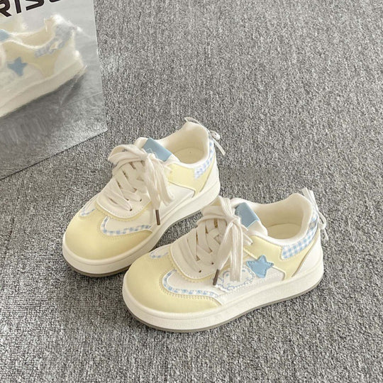 Damen Sportliche Sneakers mit Sternenapplikation EB