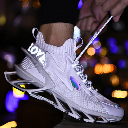Damen Sportliche Traingsneakers mit atmungsaktiver Mesh-Oberfläche und dämpfender Sohle EB
