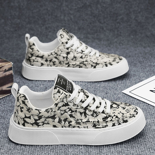 Damen Sneaker mit floralem Muster EB