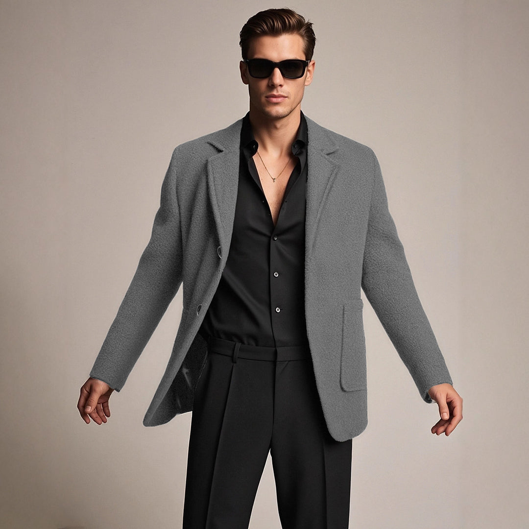 Herren eleganter und strukturierter Freizeitblazer EB