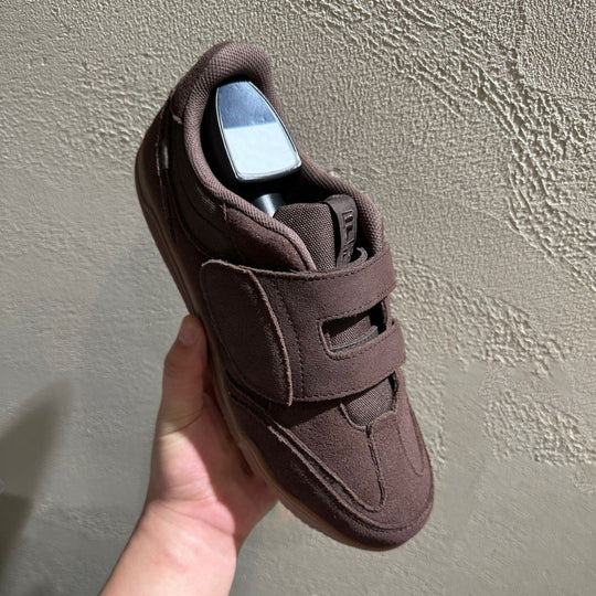 Damen Sportliche Klettverschluss-Sneaker aus weichem Material mit dämpfender Sohle EB