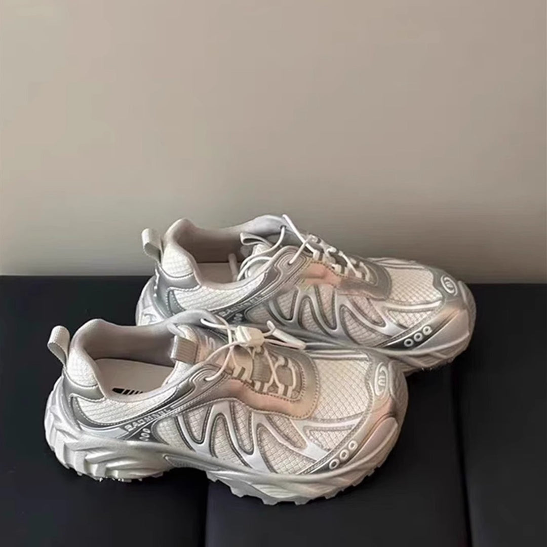 Damen modische Laufschuhe mit stoßdämpfender Sohle und atmungsaktivem Obermaterial EB