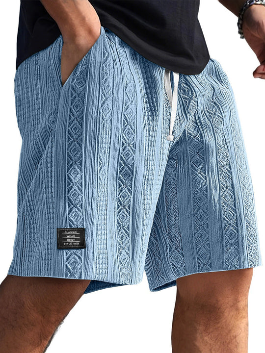 Herren Stilvolle Freizeithosen im lässigen Strickdesign EB