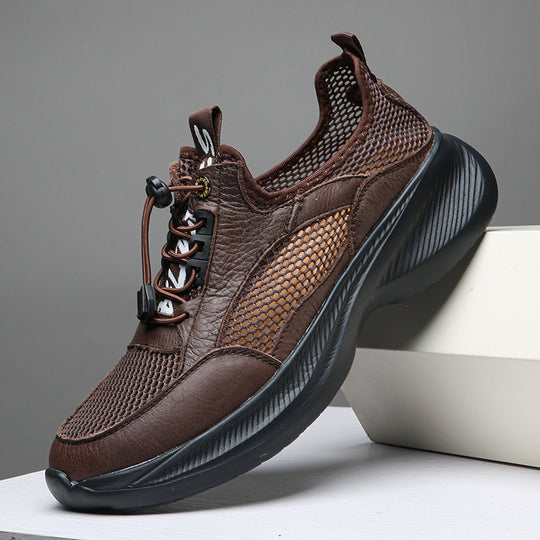 Herren Atmungsaktive Freizeitsneaker mit elastischem Schnellverschluss EB