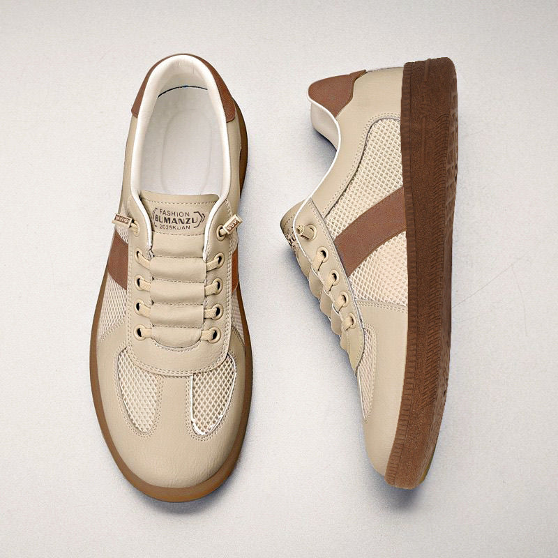 Damen Atmungsaktive Lifestyle Sneakers mit elastischen Schnürsystemen und strapazierfähiger Sohle EB