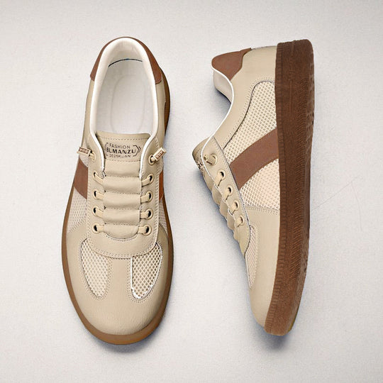 Damen Atmungsaktive Lifestyle Sneakers mit elastischen Schnürsystemen und strapazierfähiger Sohle EB