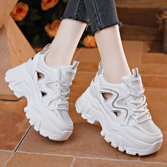 Damen Chunky Sneakers mit innovativer Dämpfung und trendigem Design EB