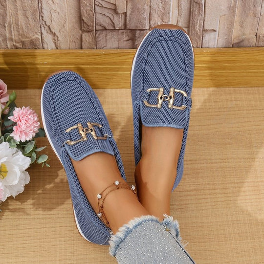 Damen Slip-Ons mit elegantem Dekor EB