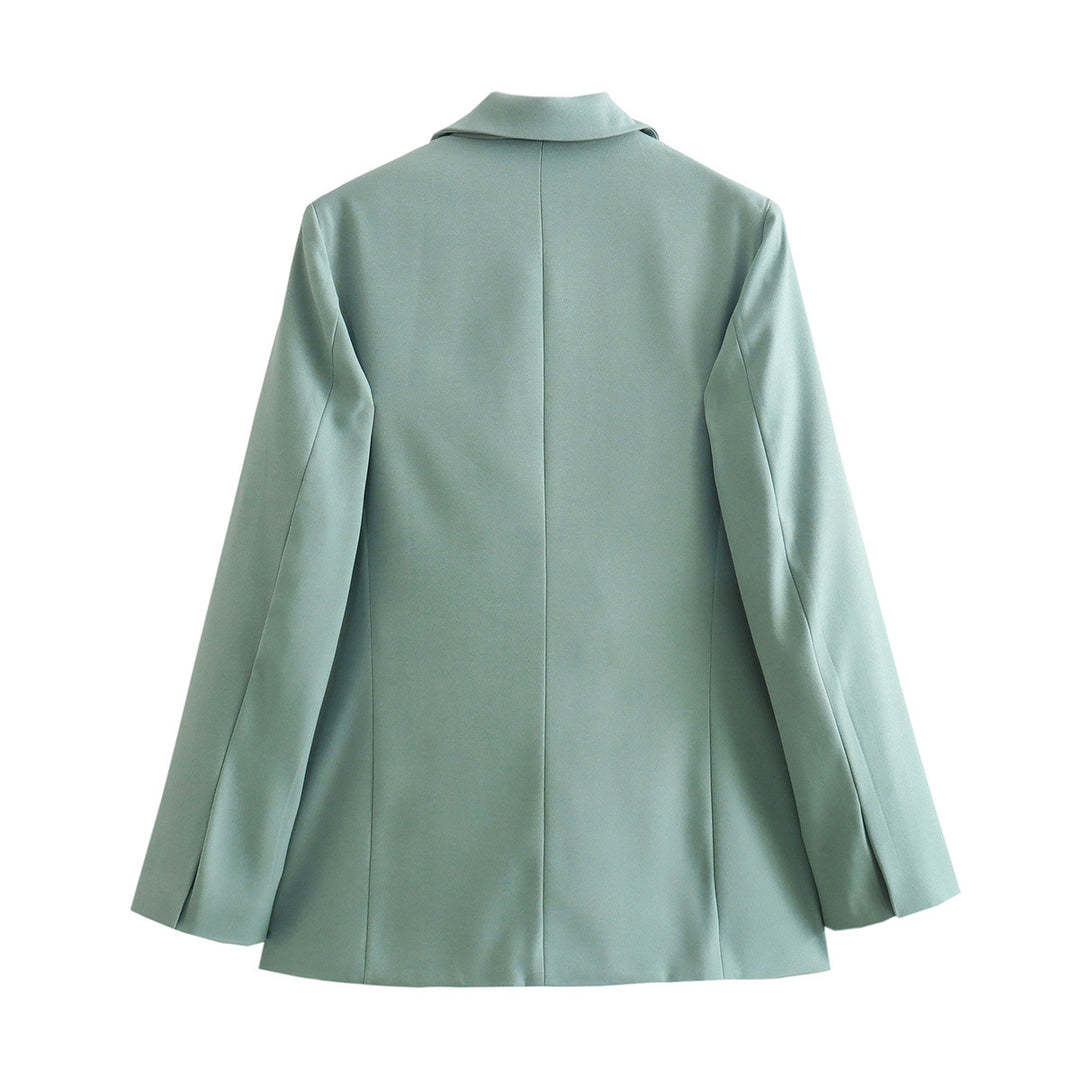 Damen elegante Blazerjacke mit modernem Schnitt und praktischen Taschen EB