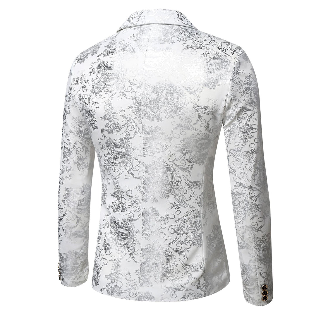 Damen eleganter Blazer mit floralem 3D-Design EB