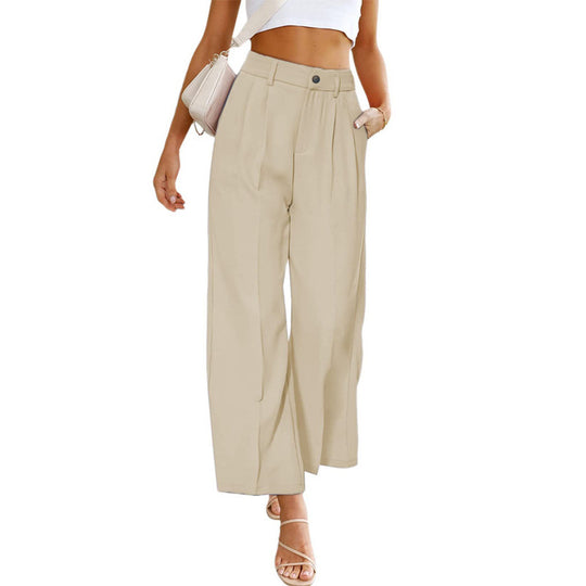 Damen Weite Hochspringhose mit elegantem Faltenwurf EB