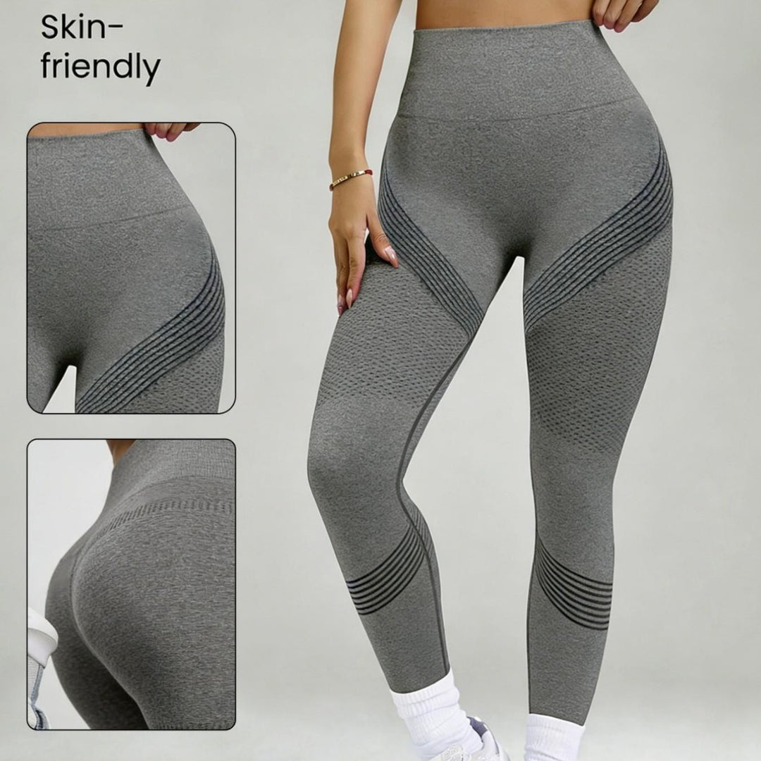 Damen Sportliche Leggings mit hoher Taille EB