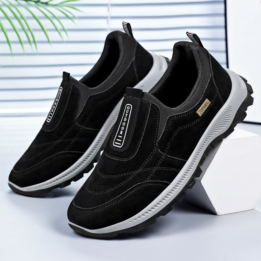 Damen Komfortable Slip-On Sportschuhe mit dämpfender Sohle EB