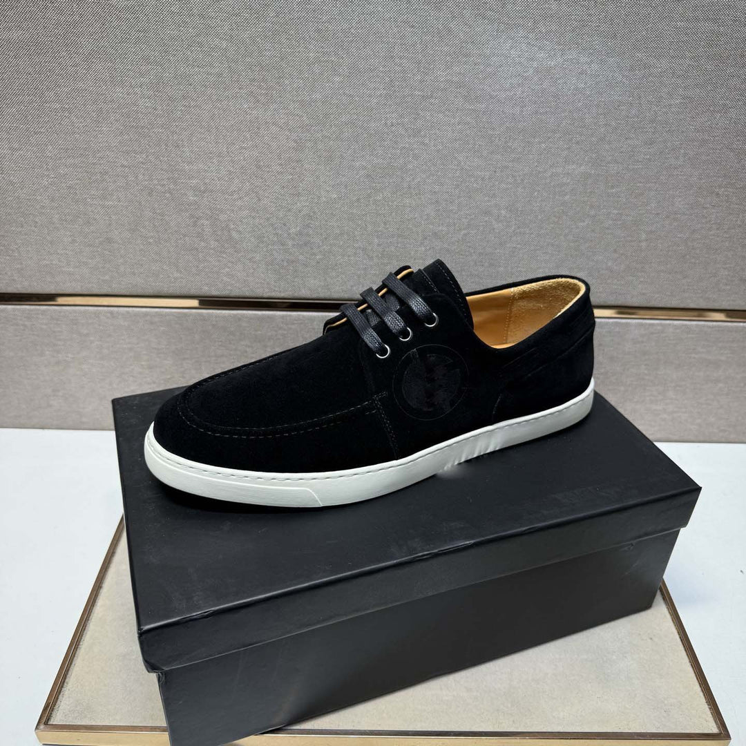 Damen Mokassin Sneakers aus weichem Wildleder mit rutschfester Sohle EB