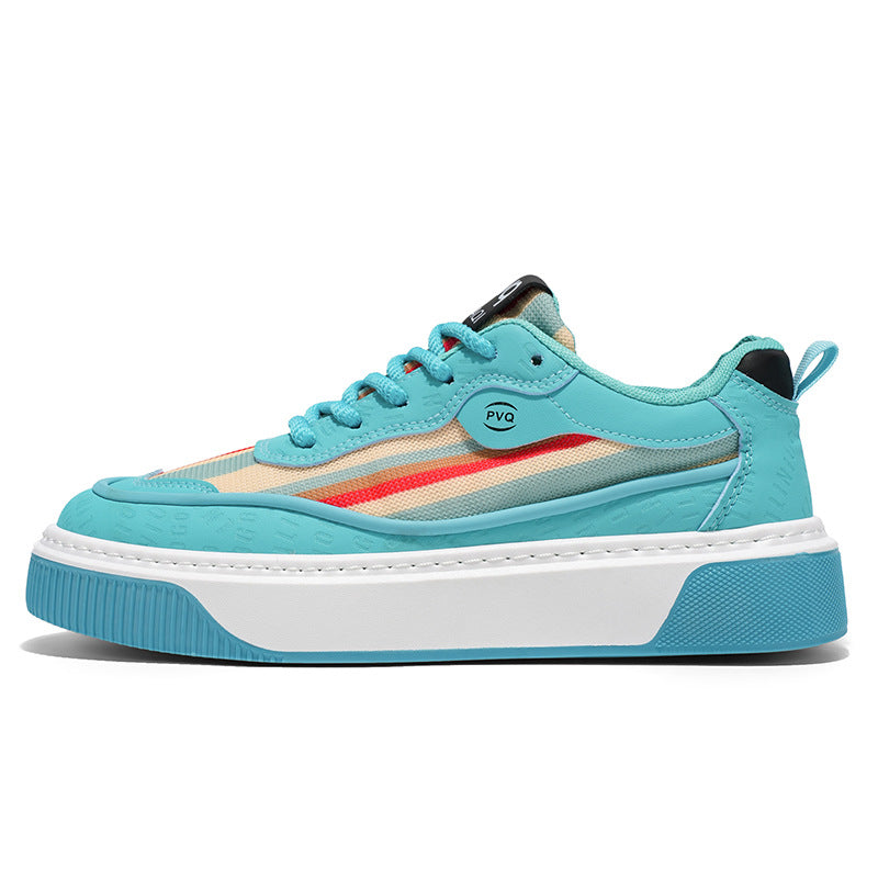 Damen Sneakers mit hohem Plateau und atmungsaktivem Mesh EB
