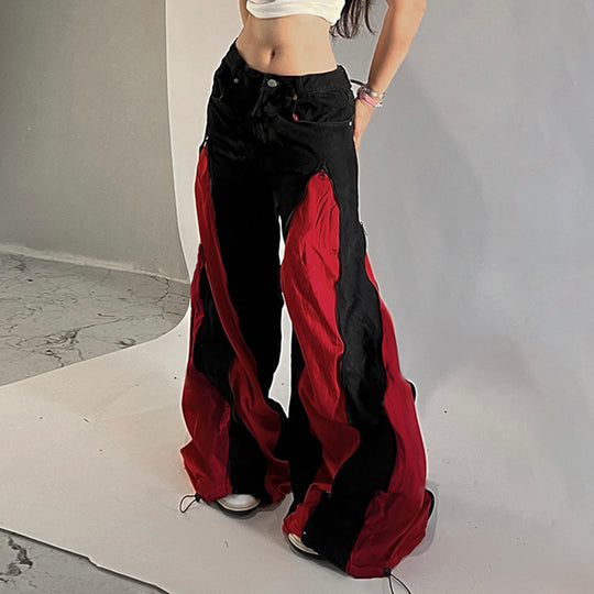 Damen Urban Flared-Hosen mit Kontrastdetails EB