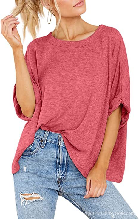 Damen lässiges Oversized T-Shirt EB