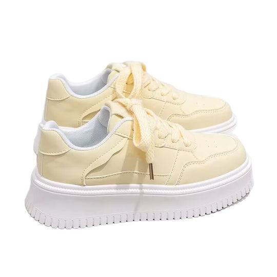 Damen bequeme Sneakers mit dicker Plattform und komfortabler Dämpfung R&B