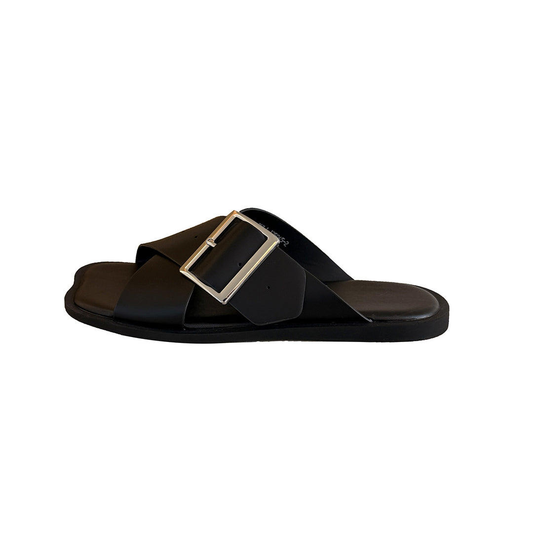 Damen Komfortable Sandalen mit verstellbarem Riemen und eleganter Schnalle EB