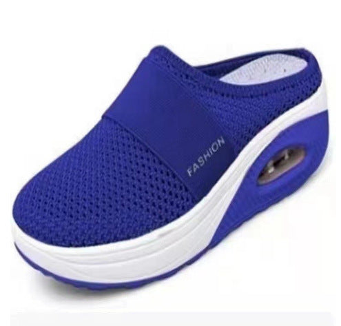 Damen atmungsaktive Slip-On Clogs mit elastischem Riemendesign EB