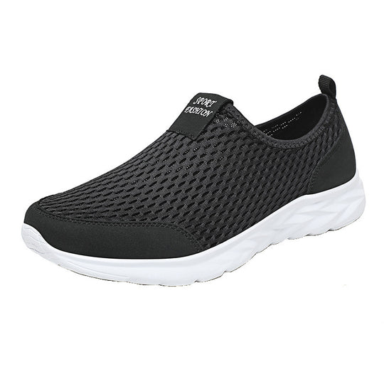 Damen Atmungsaktive Slip-On Sneakers mit innovativer Oberflächenstruktur EB